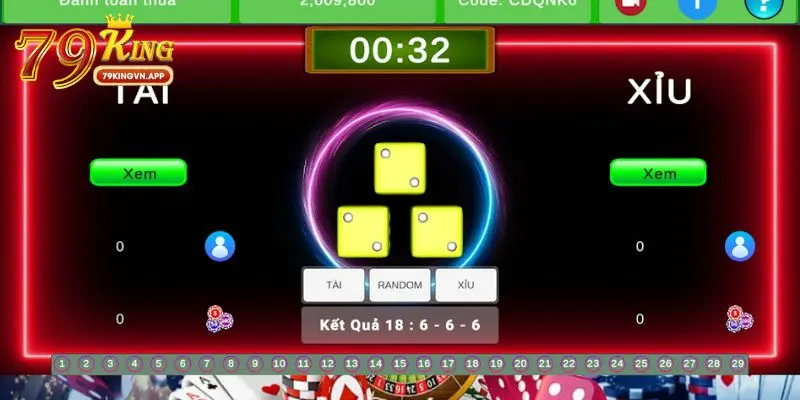 Các hình thức đặt cược tại tài xỉu 79king