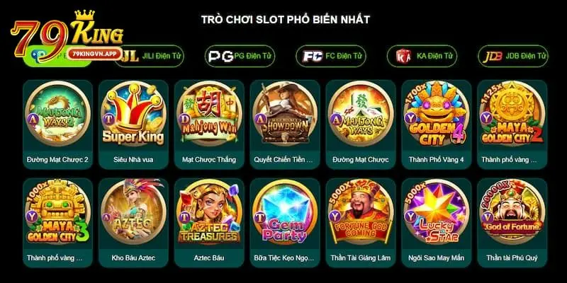Những trò chơi phổ biến tại sảnh Casino 79king